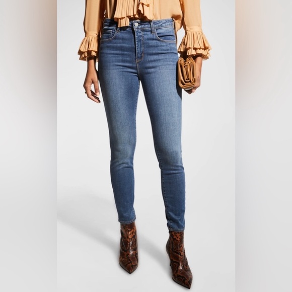 L'AGENCE Denim - L'AGENCE Medium Wash High Rise Stretch Skinny Margot Jeans Size 30